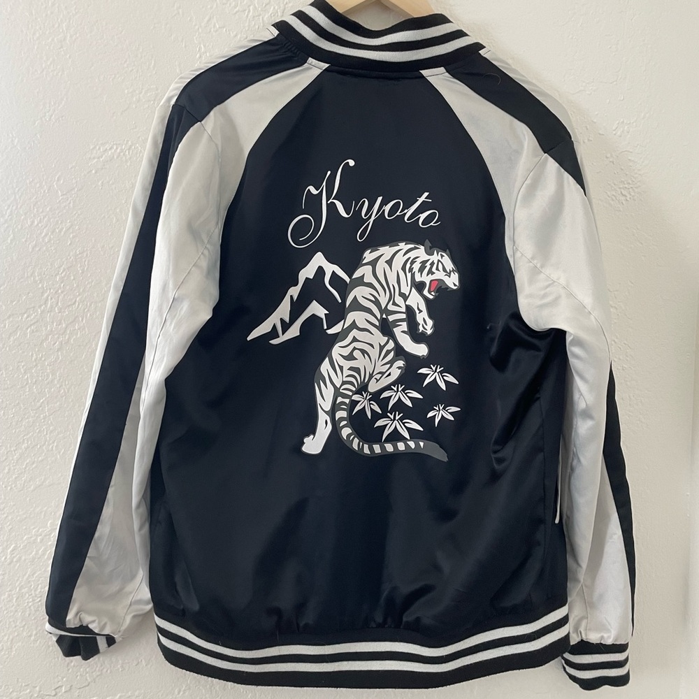 Kyoto satin jacket - striped jacket